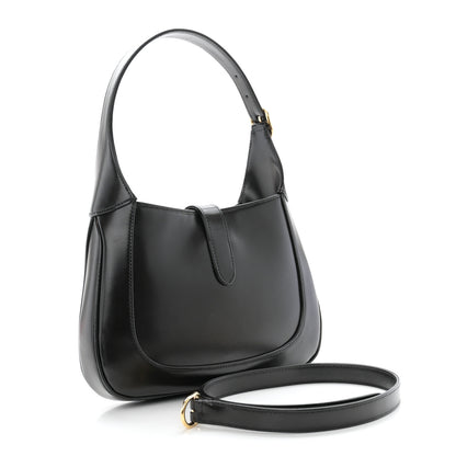 Gucci Boarded Dyana Lux Calfskin Small Jackie 1961 Hobo Black 3 of 9