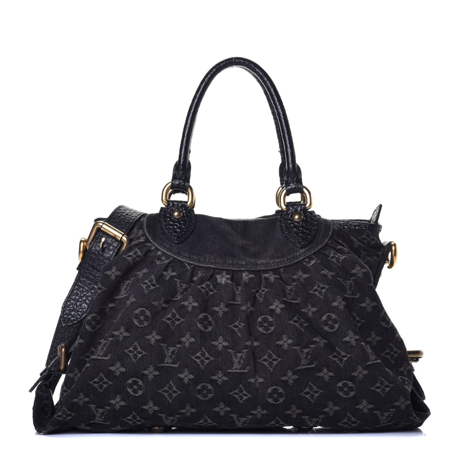 Louis Vuitton Denim Neo Cabby MM Black 1 of 10