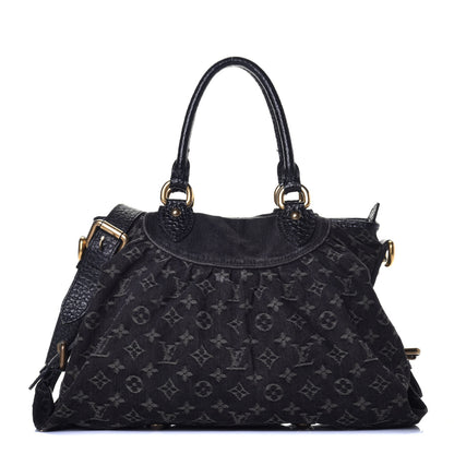 Louis Vuitton Denim Neo Cabby MM Black 1 of 10