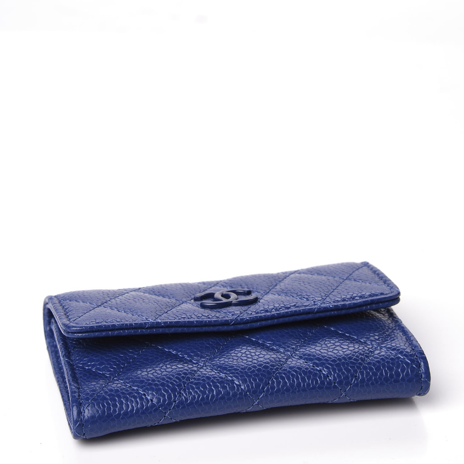 Chanel Caviar Quilted Incognito Flap Card Holder Blue 3 of 9