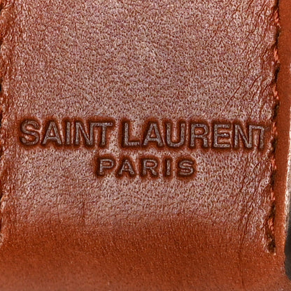 Saint Laurent Canvas Smooth Calfskin Le Monogramme 48H Duffle Chestnut 8 of 13