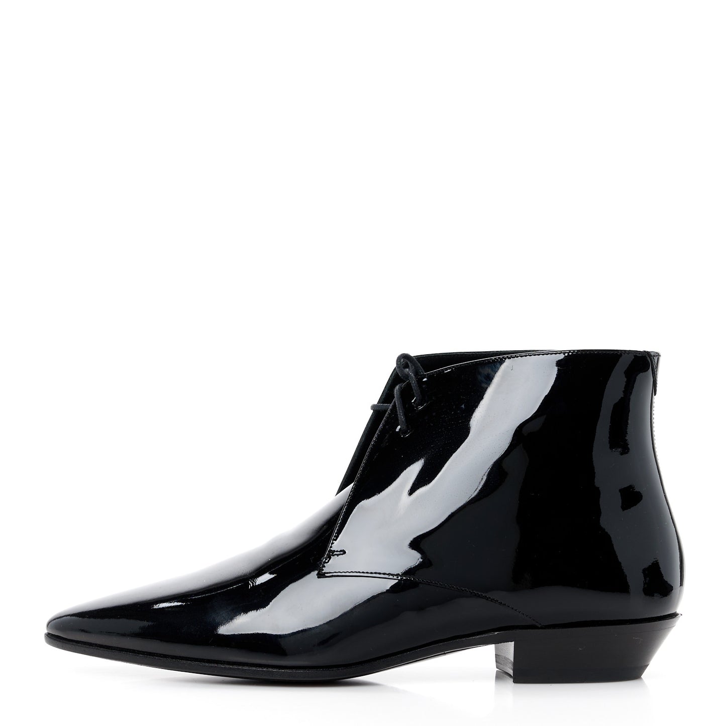 Patent Calfskin Joan Ankle Boots 41 Black