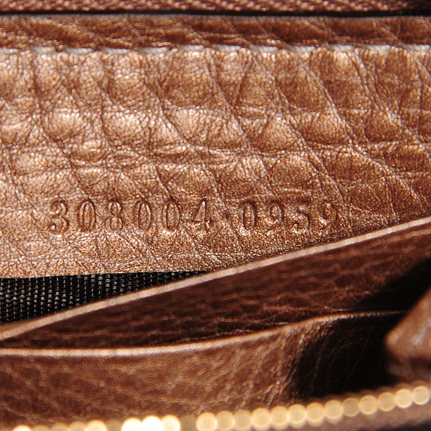 Metallic Python Soho Zip Around Wallet