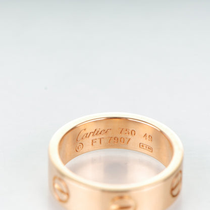 Cartier 18K Pink Gold 5.5mm LOVE Ring 49 4.75 4 of 4