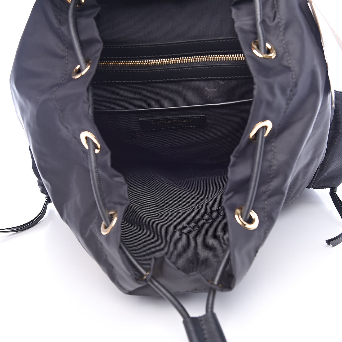 Nylon Large Rucksack Backpack Black