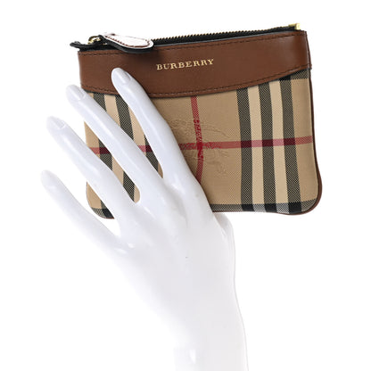 Burberry Haymarket Check Zip Pouch Tan 2 of 7