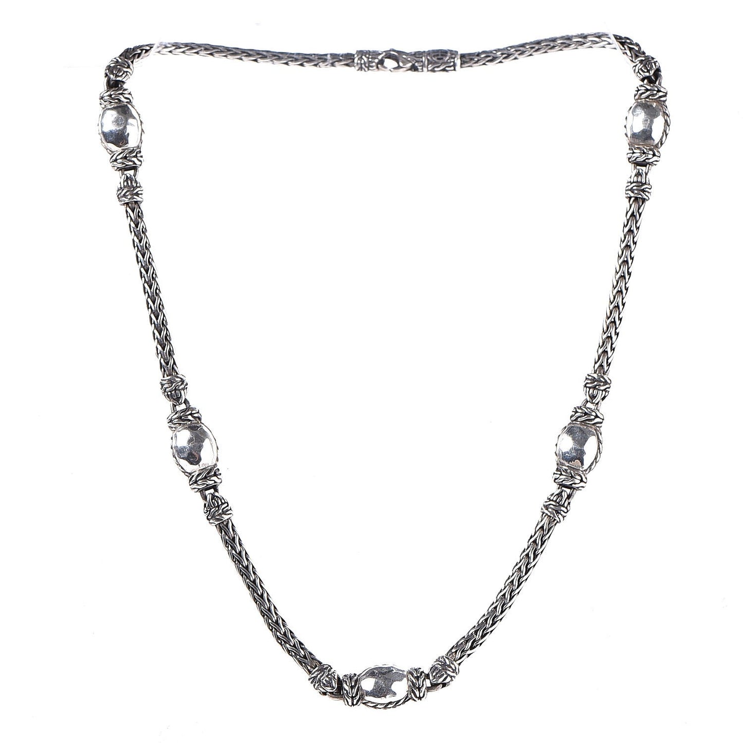 Sterling Silver Palu Station Necklace