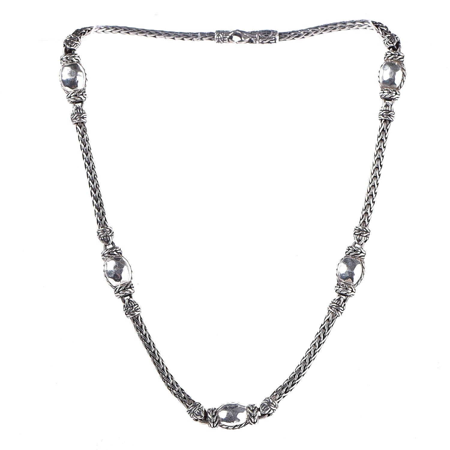 John Hardy Sterling Silver Palu Station Necklace 3 of 5