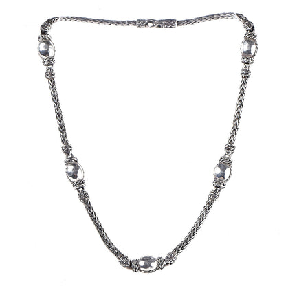 John Hardy Sterling Silver Palu Station Necklace 3 of 5