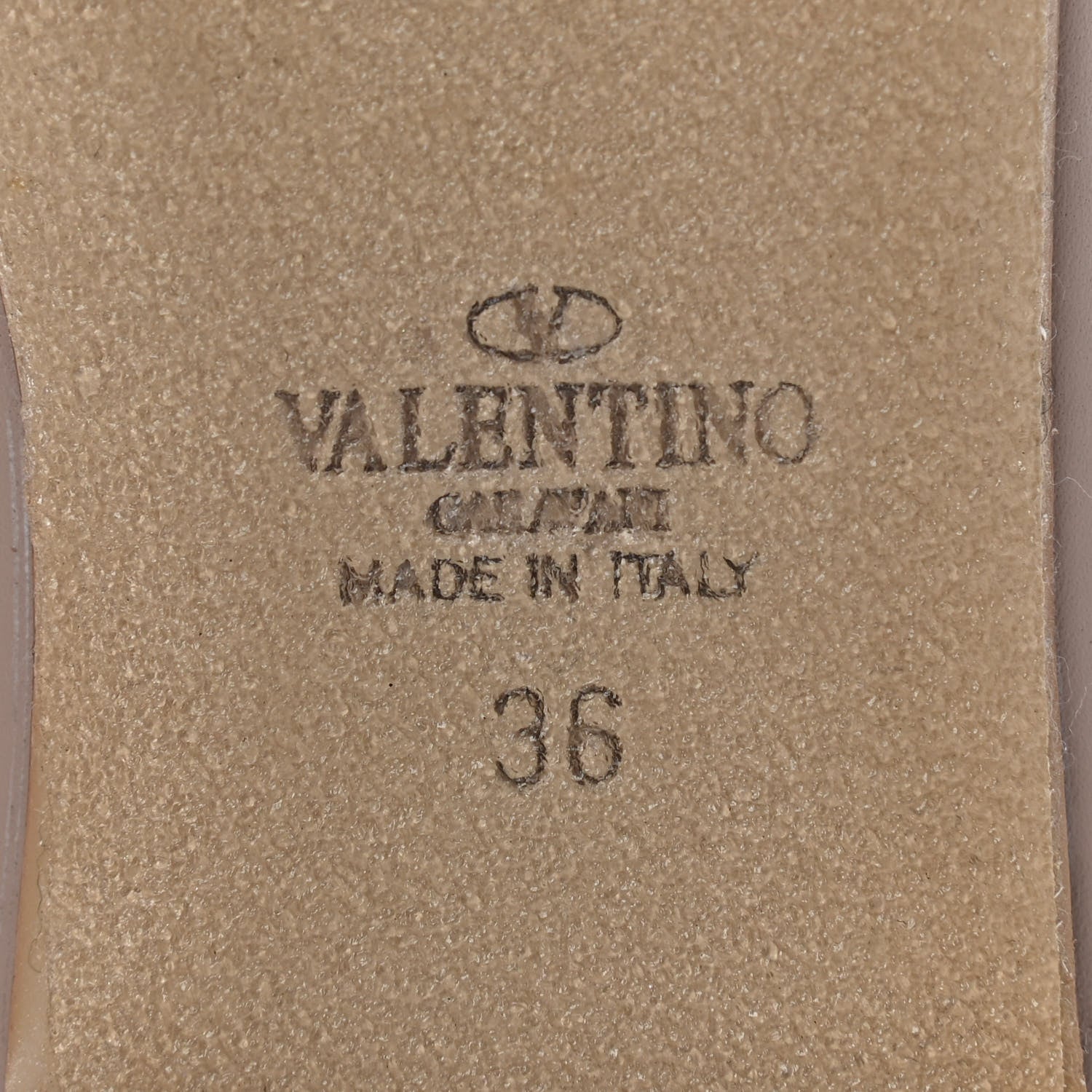 Valentino Garavani Nappa Rockstud Ballerina Flats 36 Poudre 6 of 7