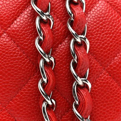 Chanel Caviar Quilted Maxi Double Flap Red 13 of 13