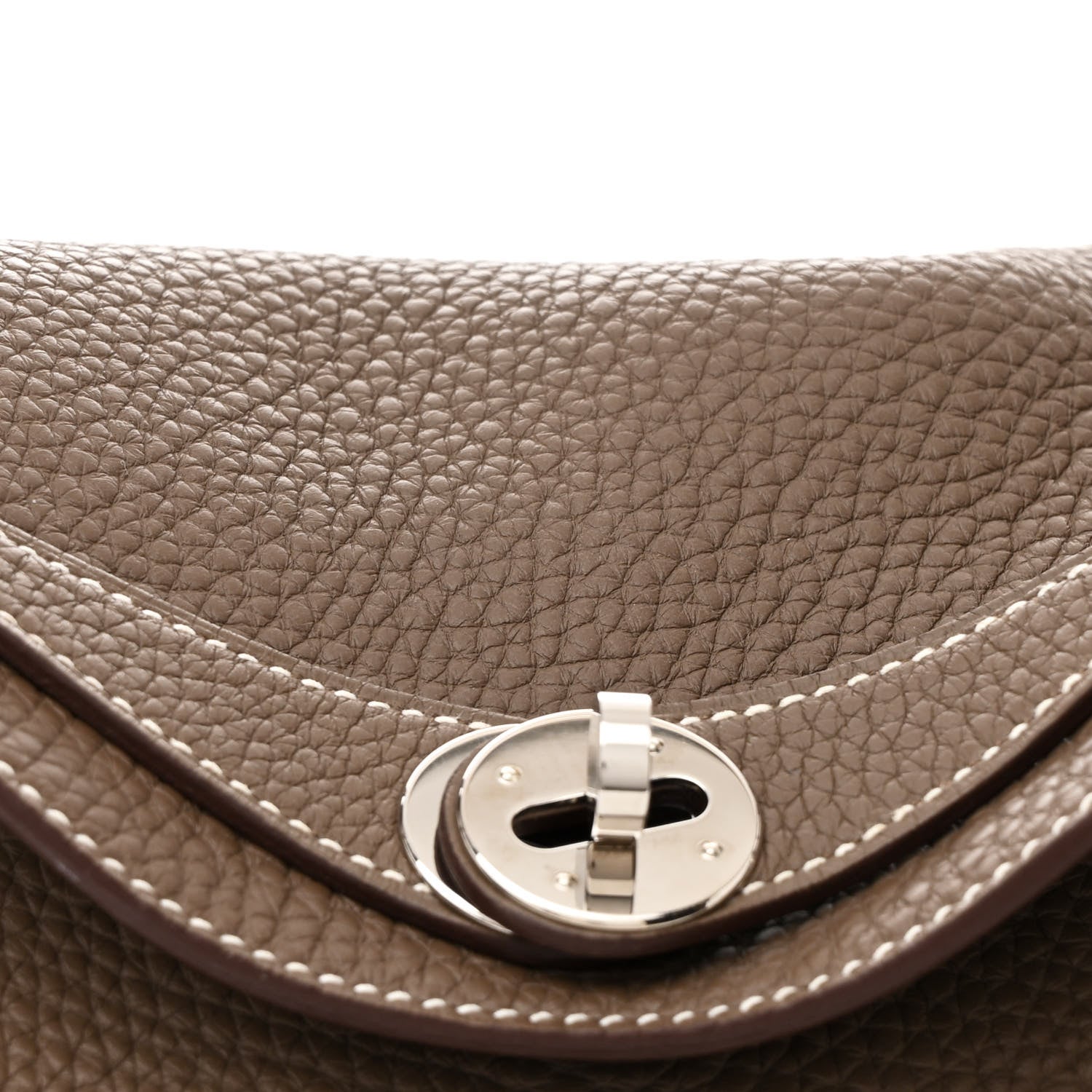 Hermes Taurillon Clemence Lindy 26 Etoupe 8 of 11