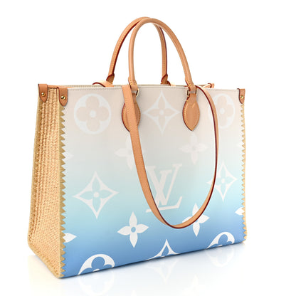 Louis Vuitton Monogram Giant Raffia Monaco By The Pool Onthego GM Blue 2 of 8