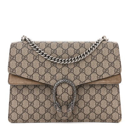 Gucci GG Supreme Monogram Medium Dionysus Shoulder Bag Taupe 1 of 19