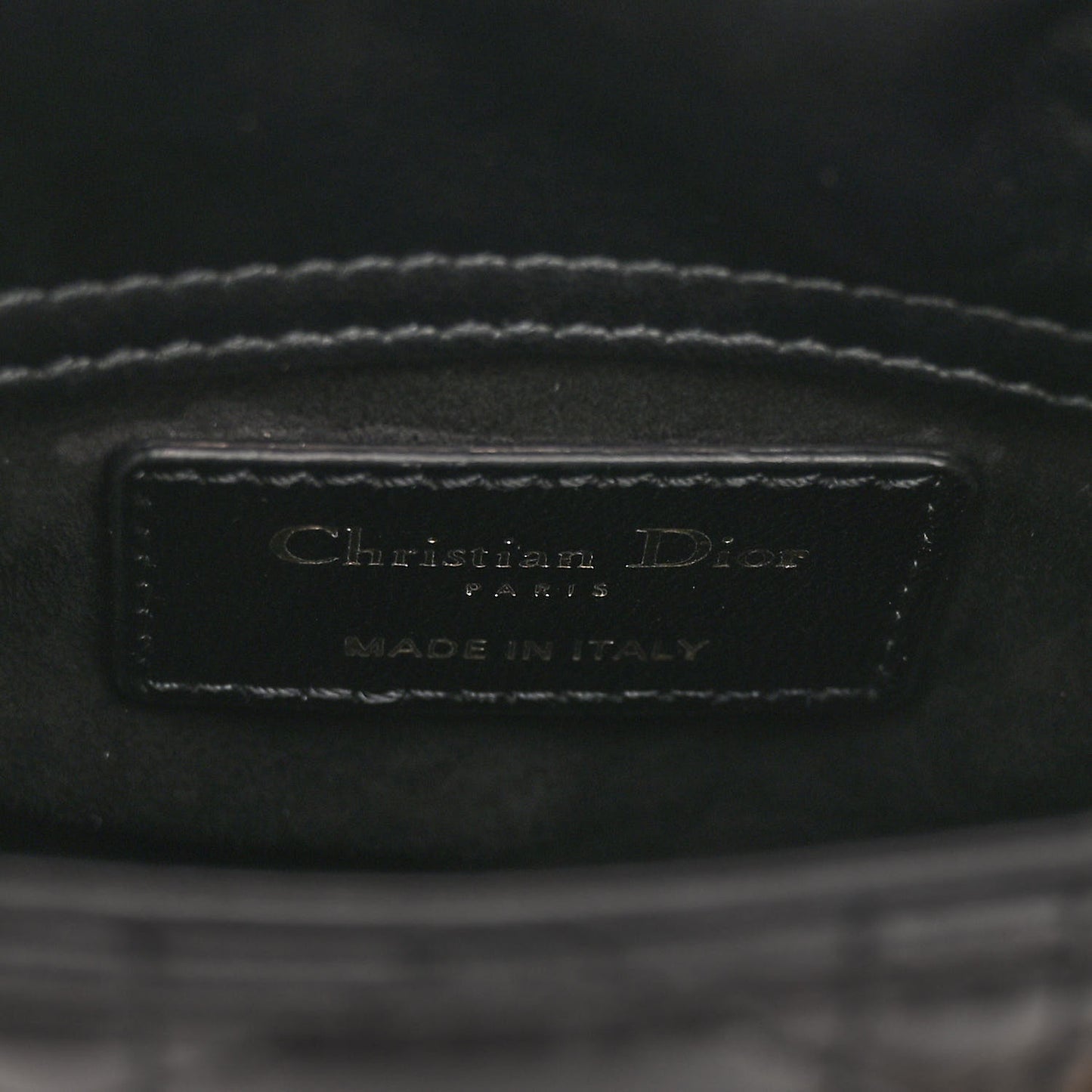 Lambskin Cannage Micro Lady Dior Black