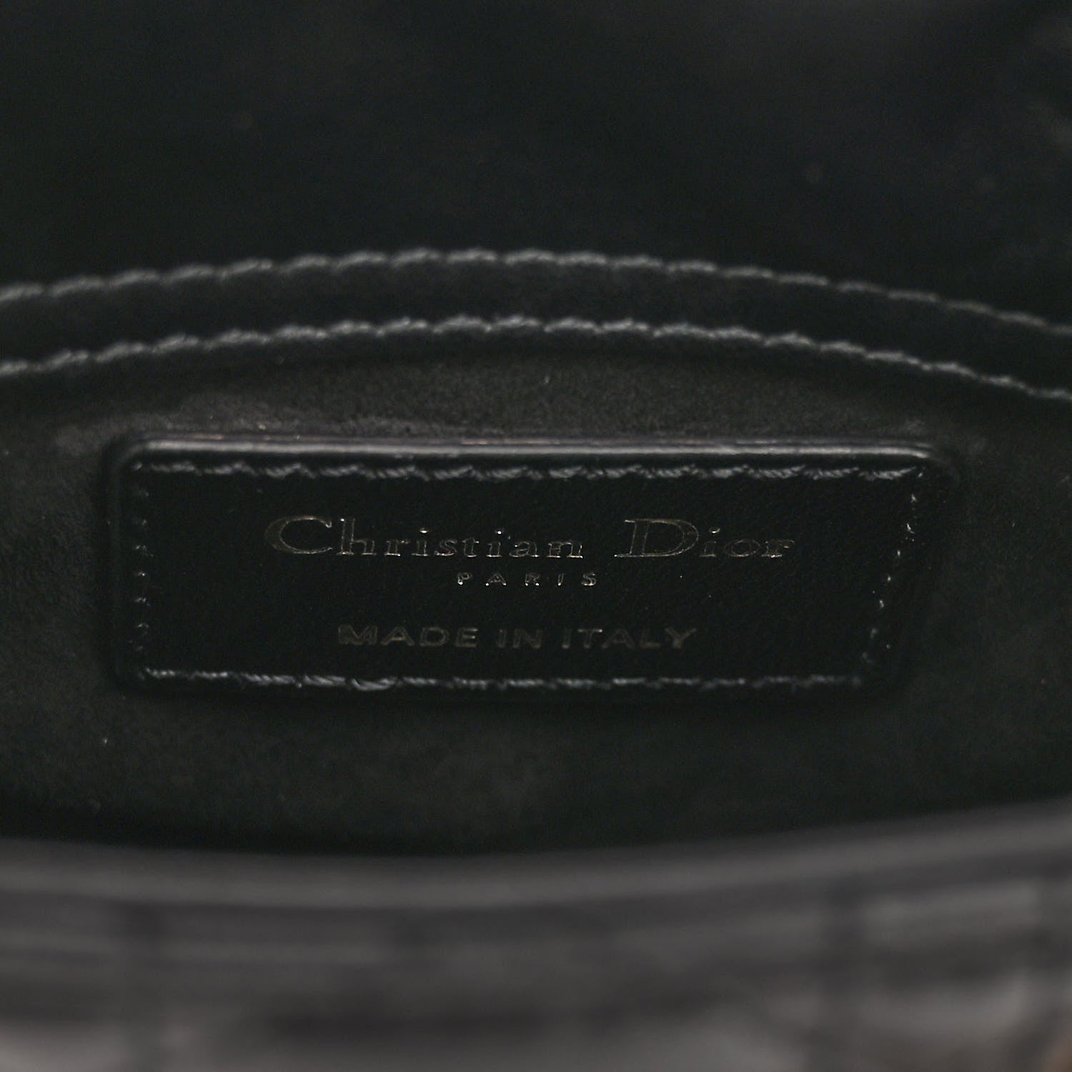Christian Dior Lambskin Cannage Micro Lady Dior Black 6 of 9