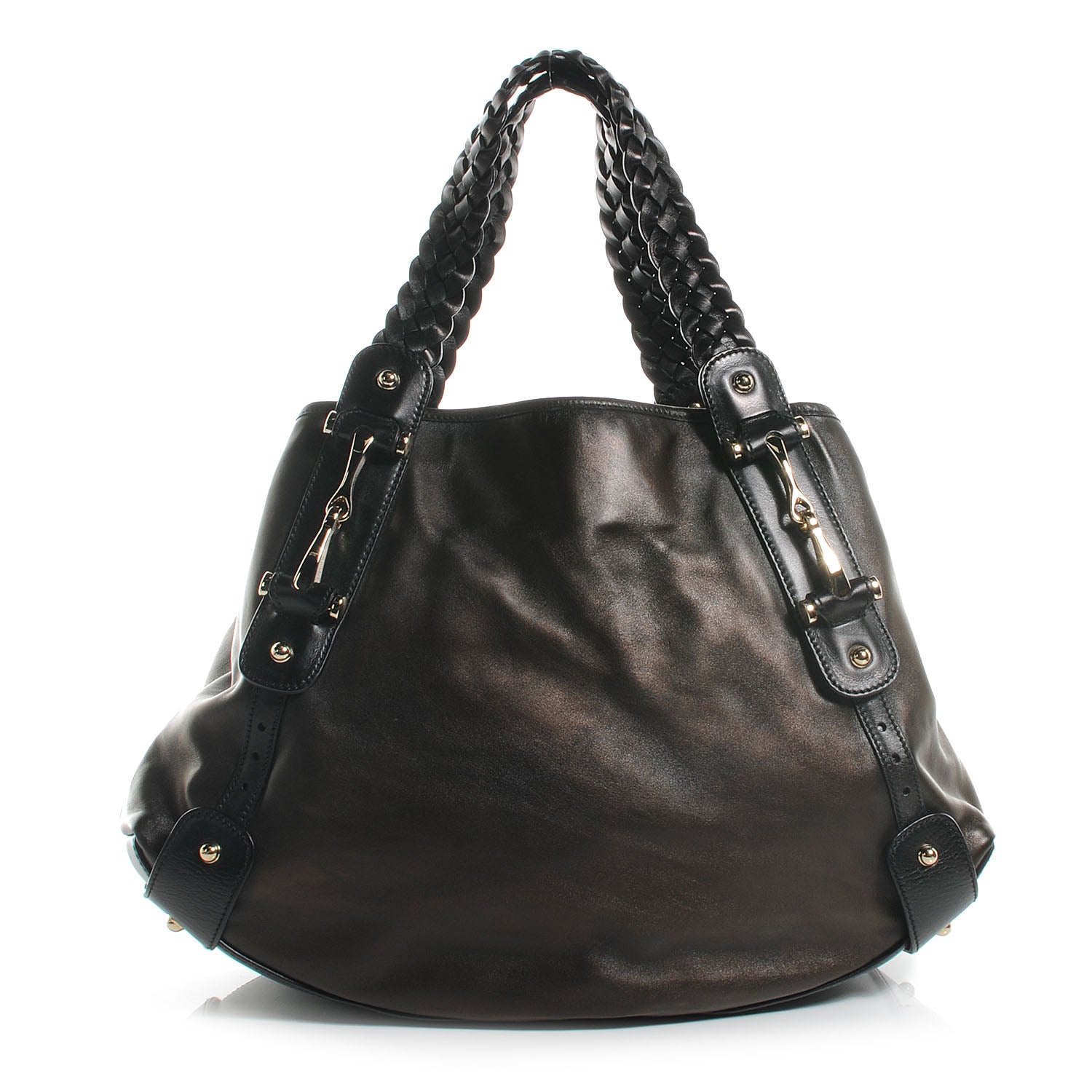 Gucci Leather Pelham Medium Tote Brown 1 of 7