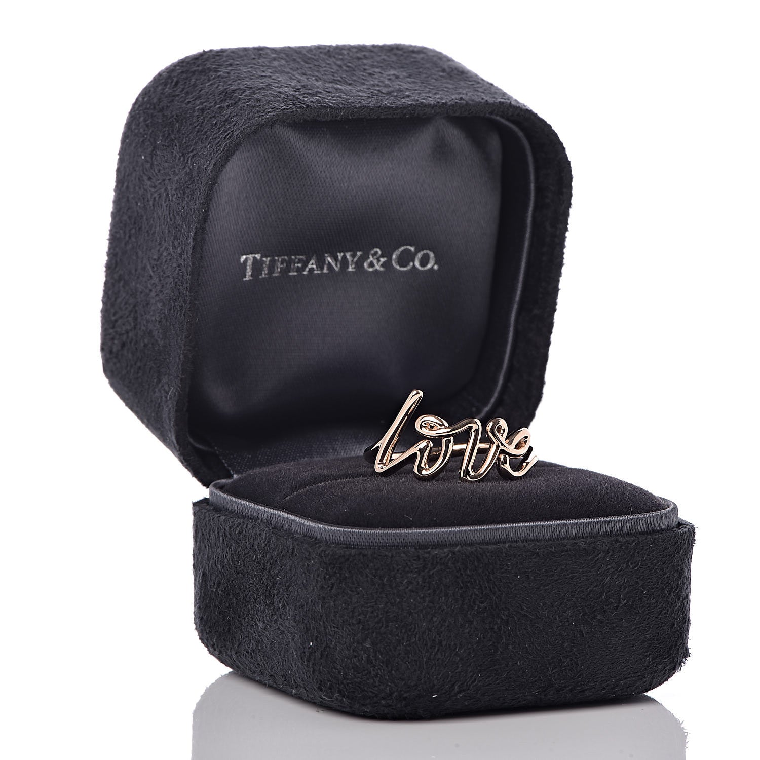 Tiffany 18K Rose Gold Paloma Picasso Graffiti Love Ring 54 7 5 of 5