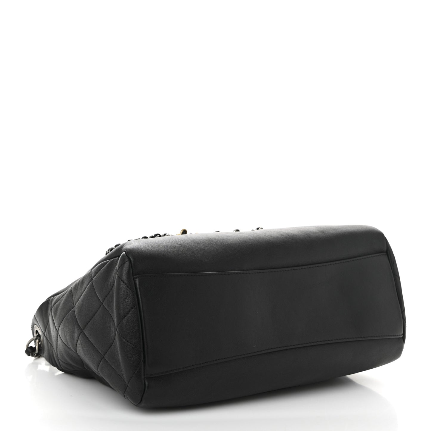 Calfskin Chain 20s Signature Hobo Black