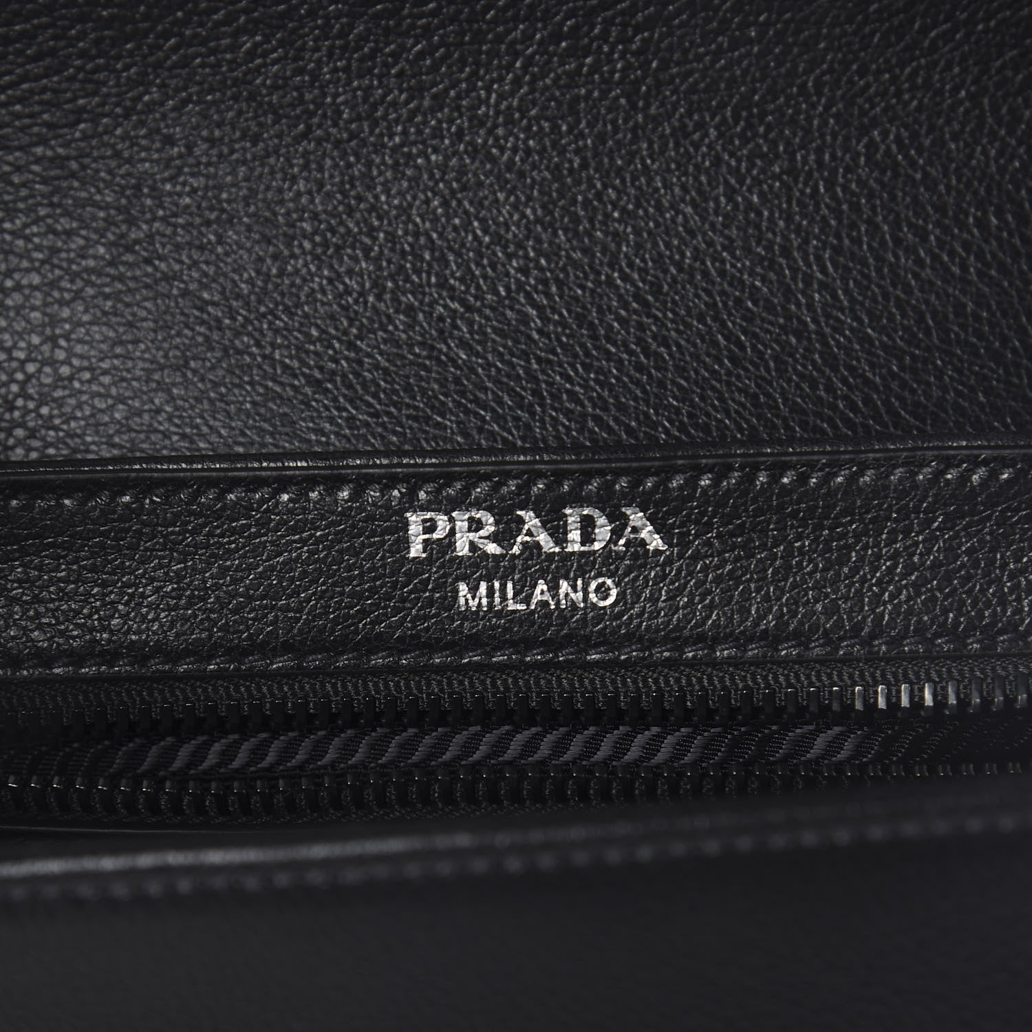 Prada Glace Calfskin Studded Crossbody White Black 7 of 9