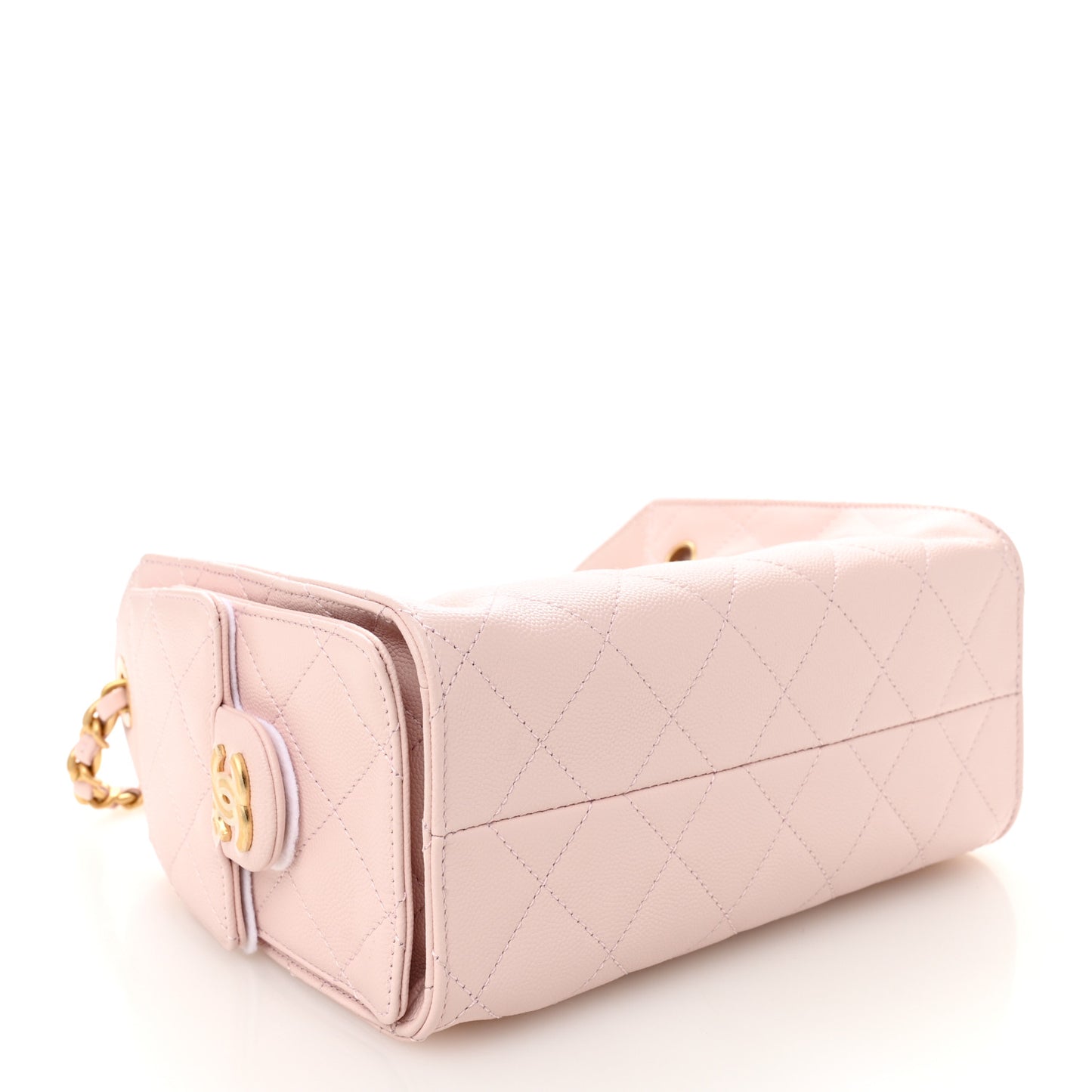 Caviar Quilted Mini Chanel 25 Handbag Light Pink