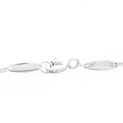 Tiffany Sterling Silver Aquamarine Elsa Peretti Color By The Yard Bracelet 5 of 6