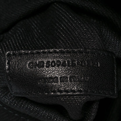 Saint Laurent Linen Calfskin Rive Gauche Tote Black 7 of 11