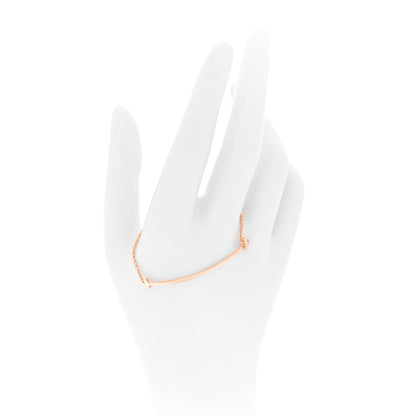 Tiffany 18K Rose Gold T Smile Bracelet 2 of 6