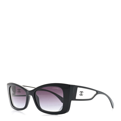 Chanel Acetate CC Rectangle Sunglasses 5430 Black 1 of 7