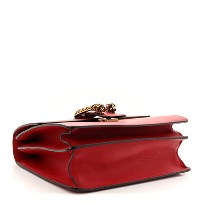 Gucci Dollar Calfskin Crystal Web Medium Dionysus Bamboo Top Handle Bag Hibiscus Red Black Diamond 4 of 10