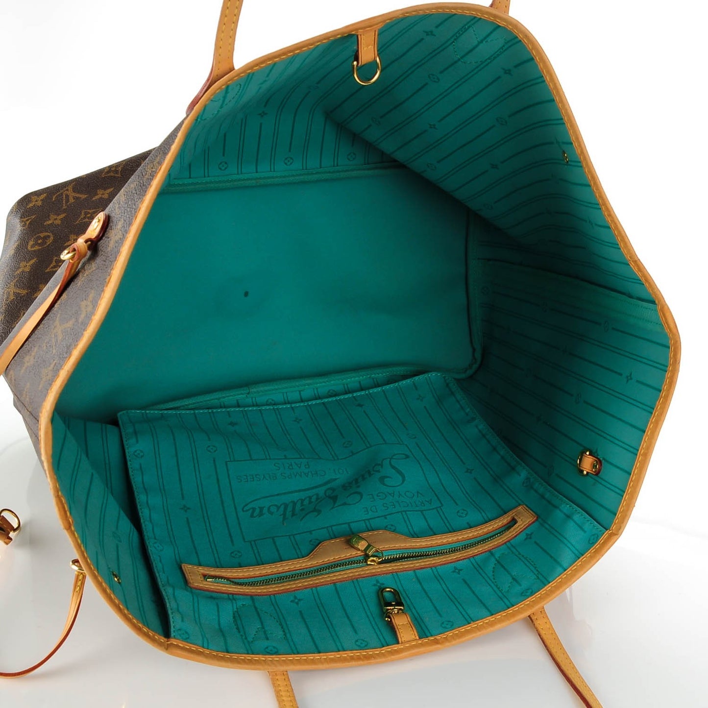 Monogram My LV Heritage Neverfull GM Turquoise White