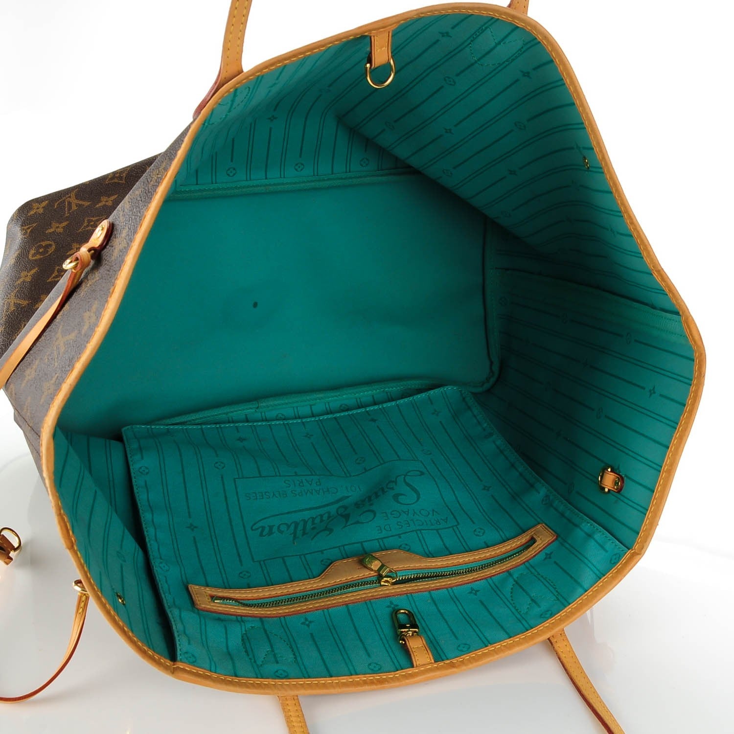 Louis Vuitton Monogram My LV Heritage Neverfull GM Turquoise White 7 of 7