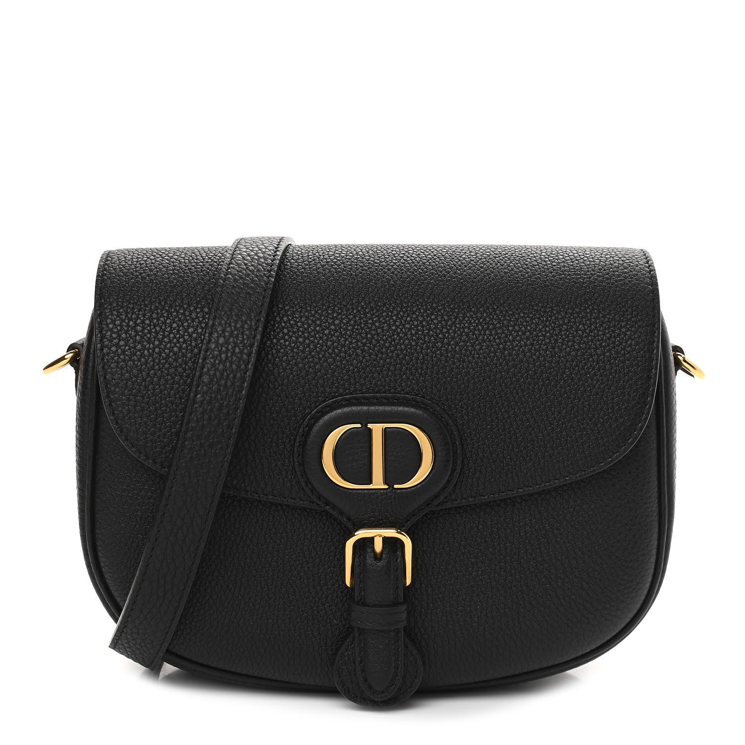 Christian Dior Grained Calfskin Medium Bobby Flap Black 1 of 8