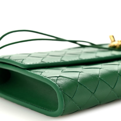 Bottega Veneta Nappa Intrecciato Long Andiamo Top Handle Clutch Jungle 8 of 9