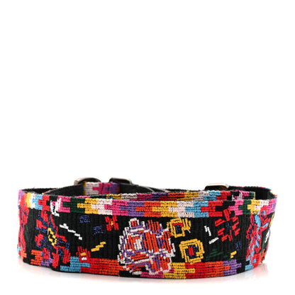 Valentino Garavani Canvas Native Couture 1975 Embroidered Rockstud Guitar Strap Multicolor 2 of 3