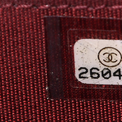 Chanel Caviar Quilted Boy Zip Around Coin Purse Wallet Burgundy 7 of 16