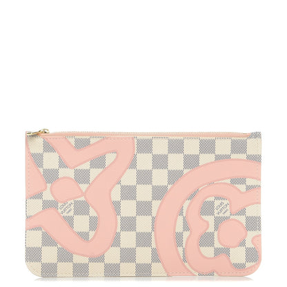 Louis Vuitton Damier Azur Tahitienne Neverfull MM GM Pochette 1 of 8