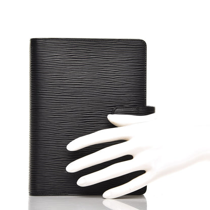 Louis Vuitton Epi Medium Ring Agenda Cover Black 2 of 6