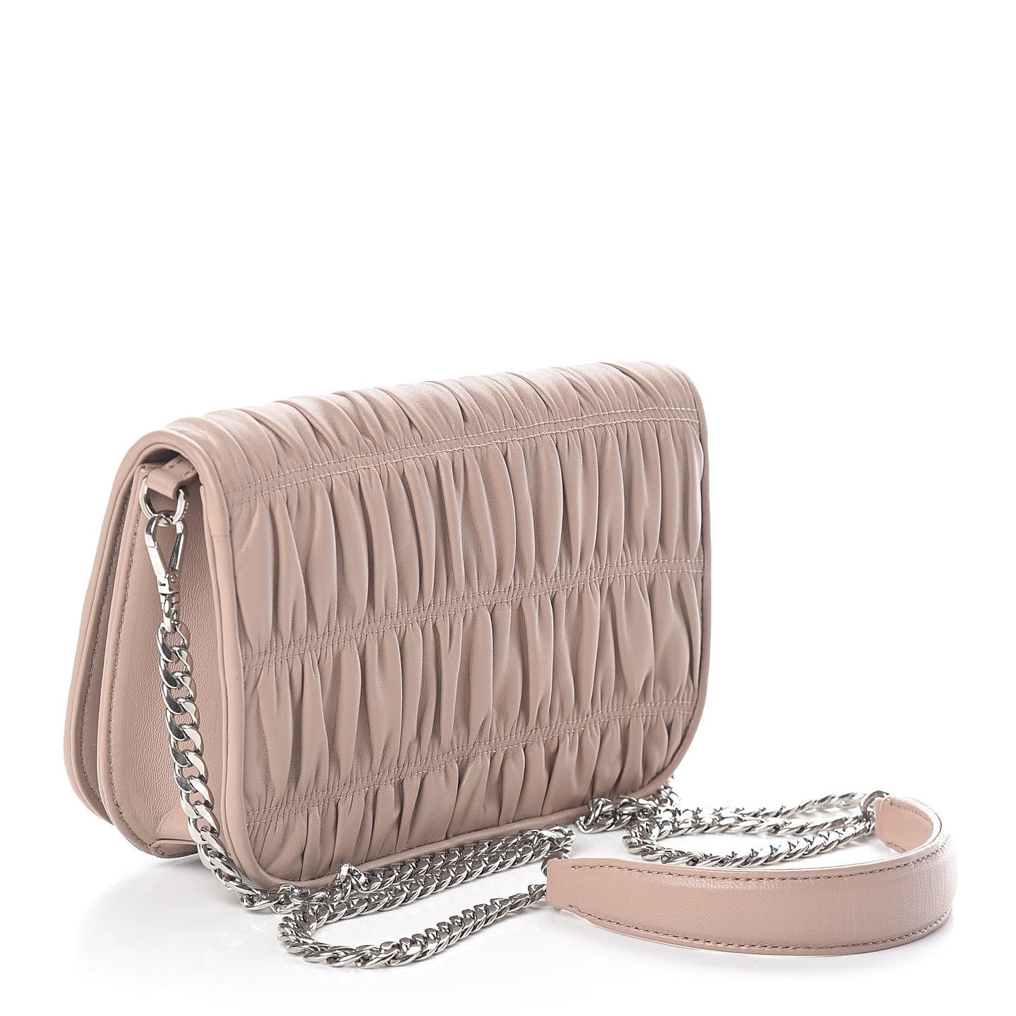 Nappa Gaufre Flap Cipria