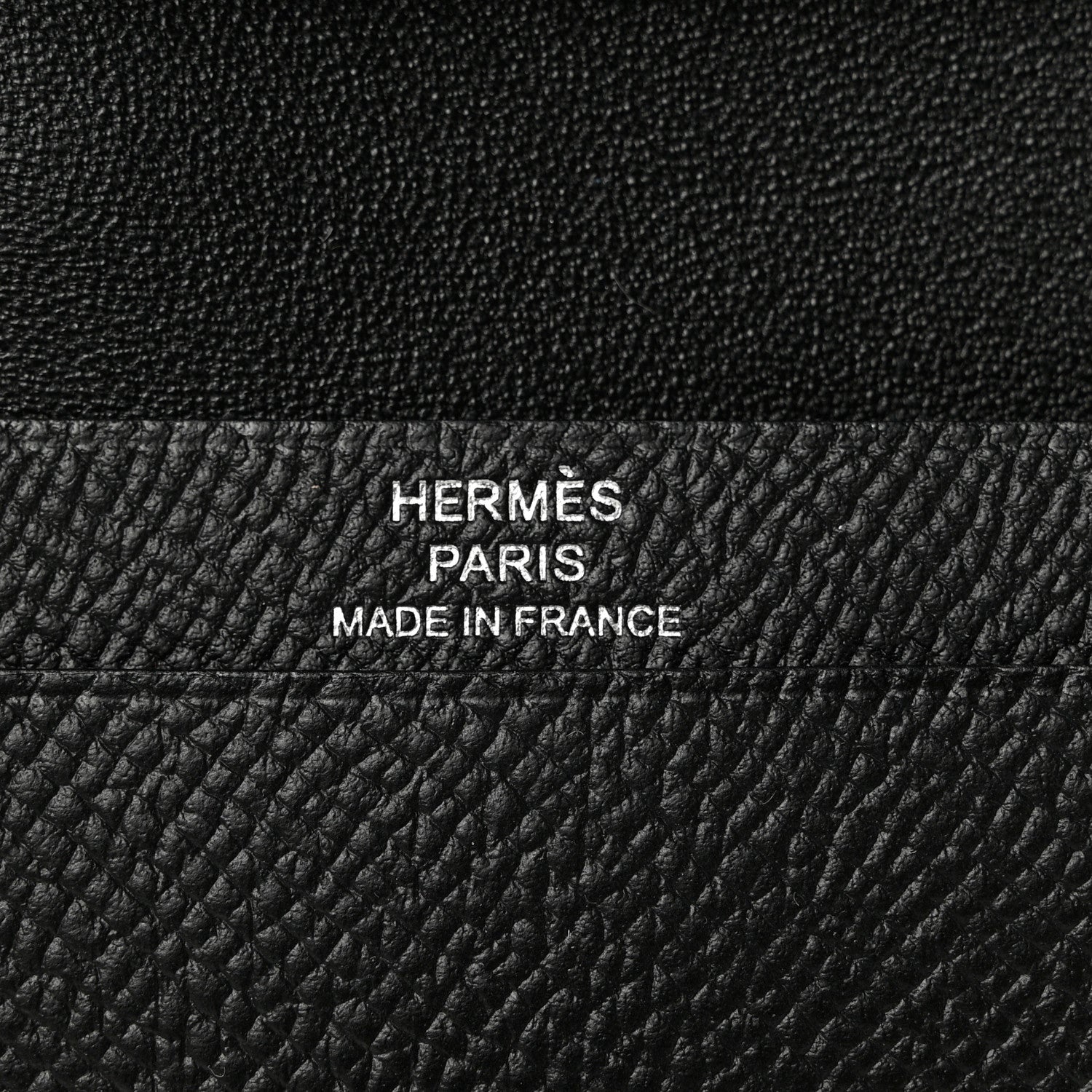Hermes Epsom Bearn Card Holder Wallet Black 6 of 7