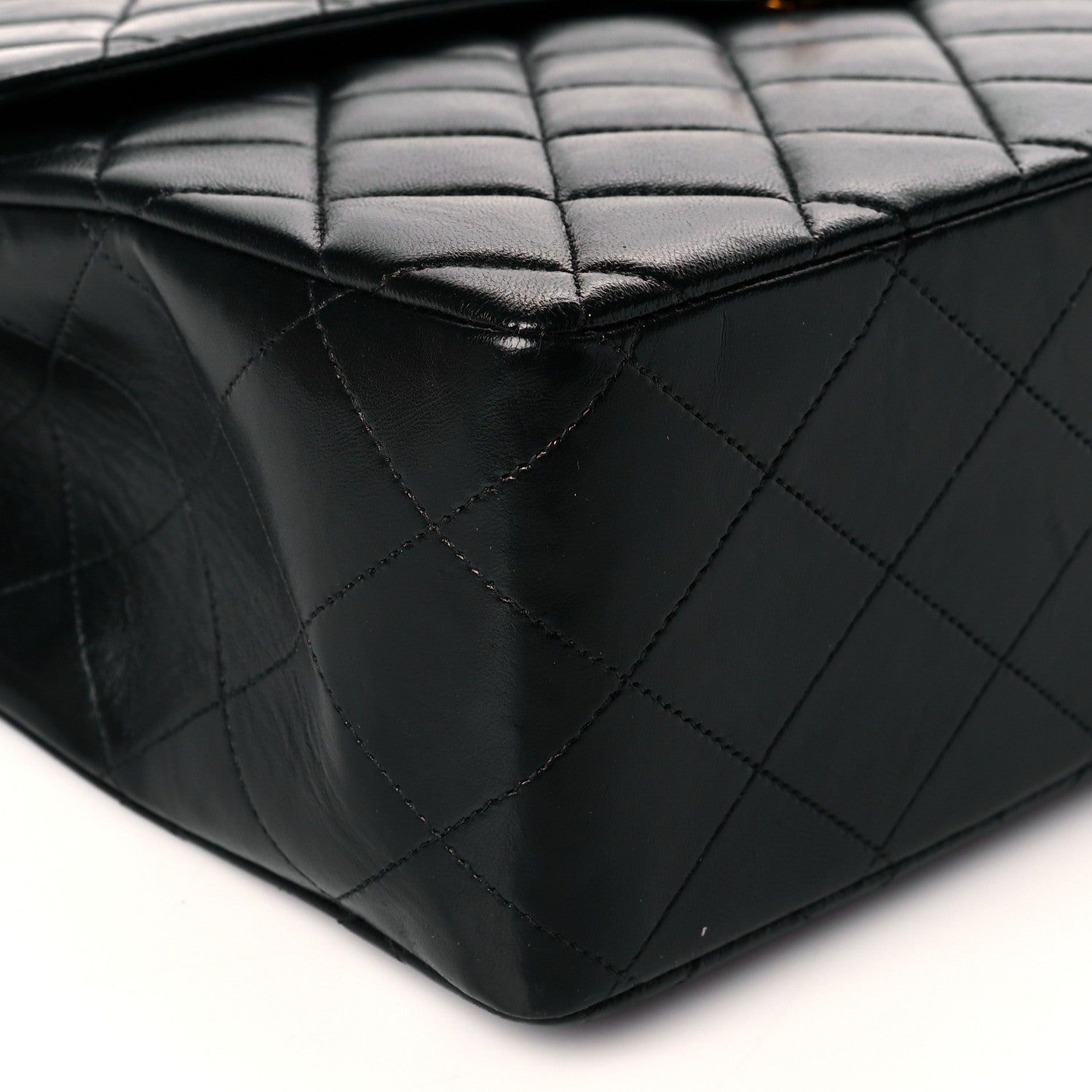 Chanel Lambskin Quilted Jumbo Single Flap Black 9 of 13