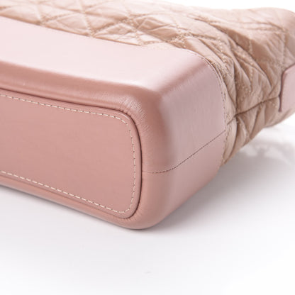 Chanel Aged Calfskin Quilted Medium Gabrielle Hobo Pink 6 of 9