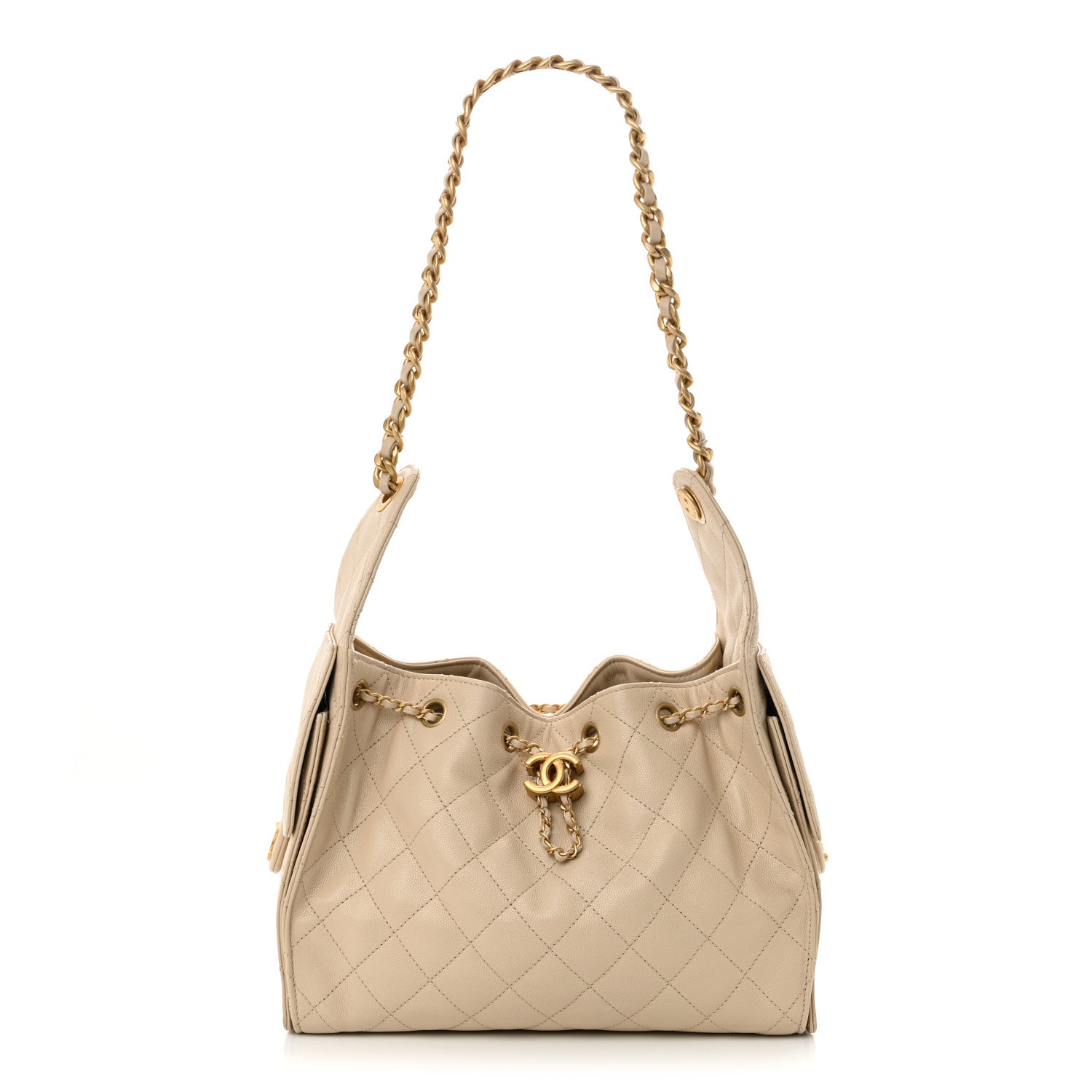 Chanel Caviar Quilted Small Chanel 25 Handbag Beige 1 of 11