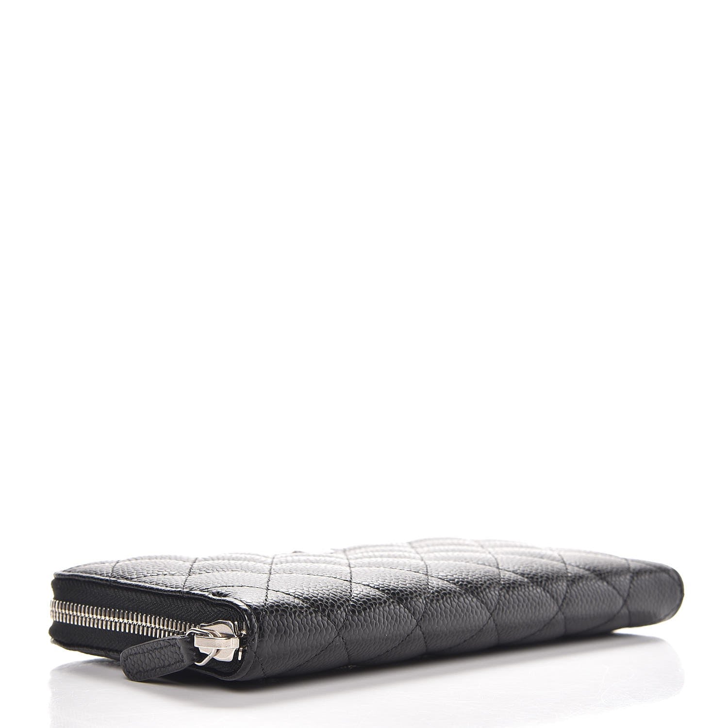 Chanel Caviar Quilted Large Gusset Zip Around Wallet Black 4 of 7