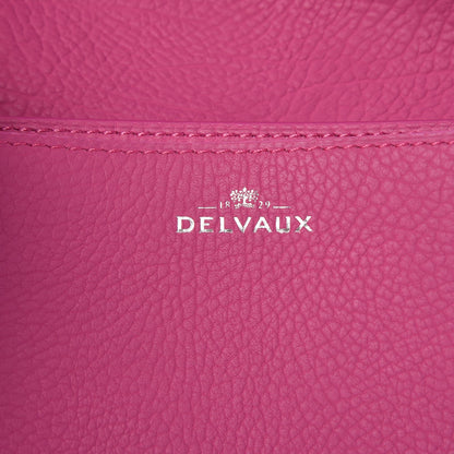 Delvaux Crispy Calfskin Mini Le Mutin Saddle Bag Fuchsia 6 of 8