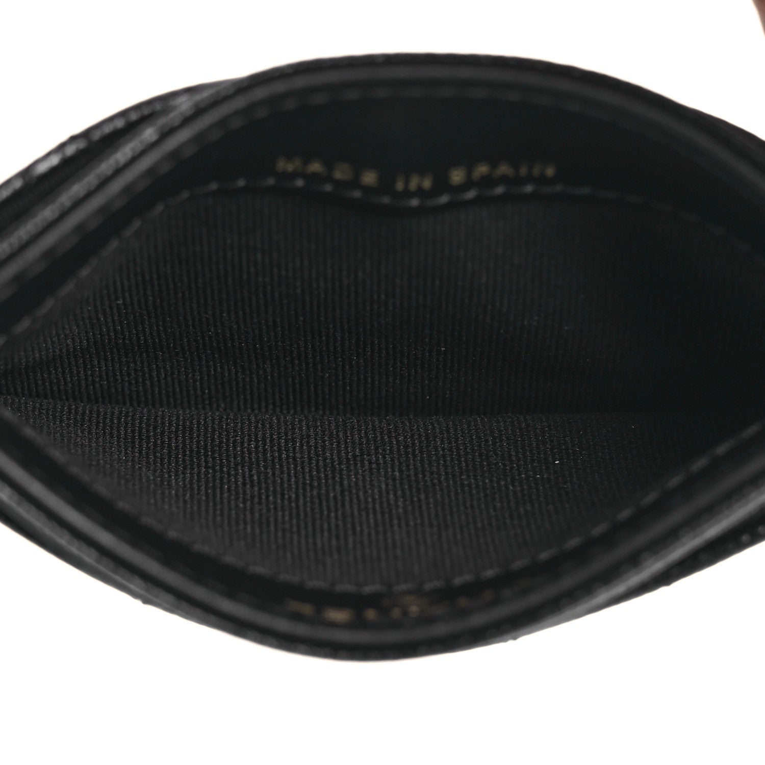 Chanel Caviar Quilted Studded CC Card Holder Black 5 of 12