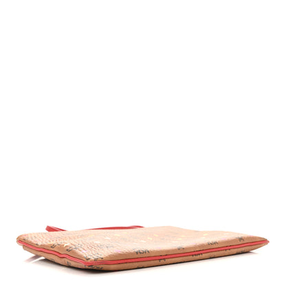 MCM Skyoptic Visetos Mini Crossbody Pouch Spectrum Diamond Cognac Red 4 of 12