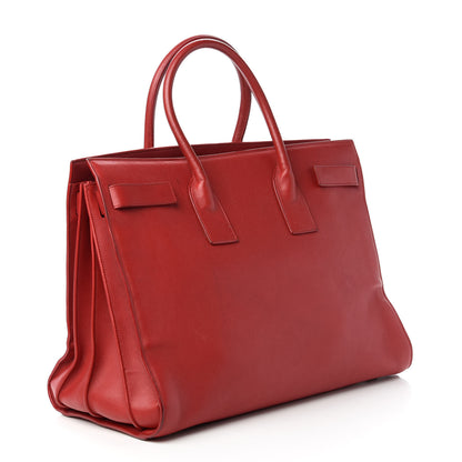 Saint Laurent Calfskin Large Sac de Jour Carryall Rouge Orient 3 of 10
