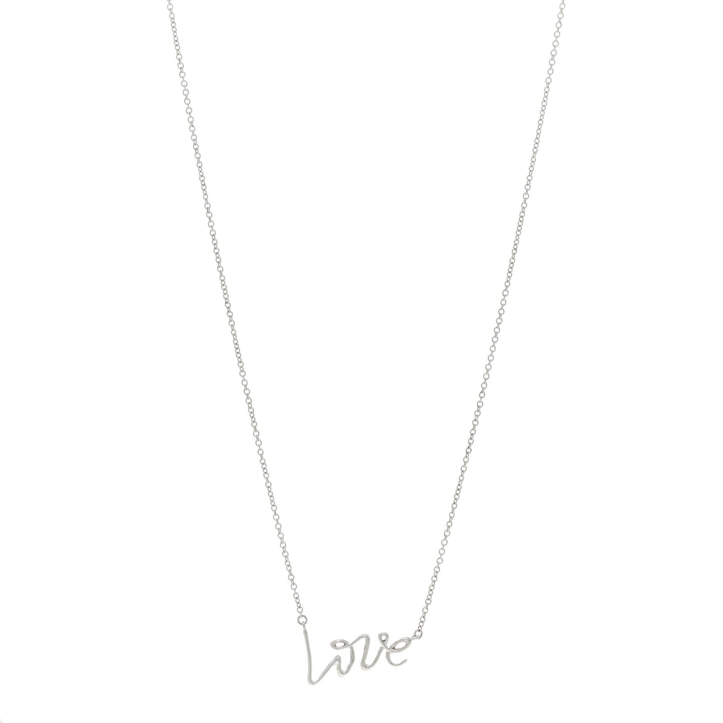 Sterling Silver Paloma Picasso Graffiti Love Pendant Necklace