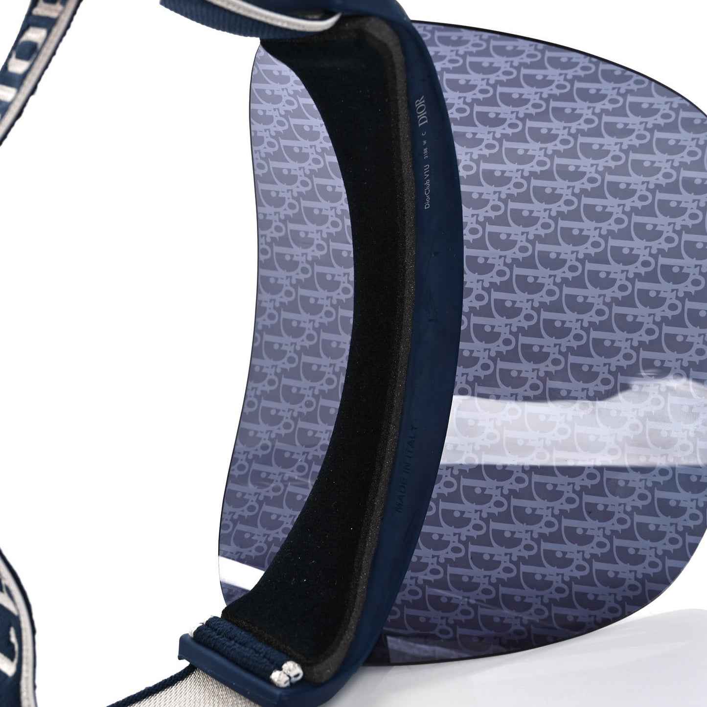 Oblique DiorClub V1U Sun Visor Blue